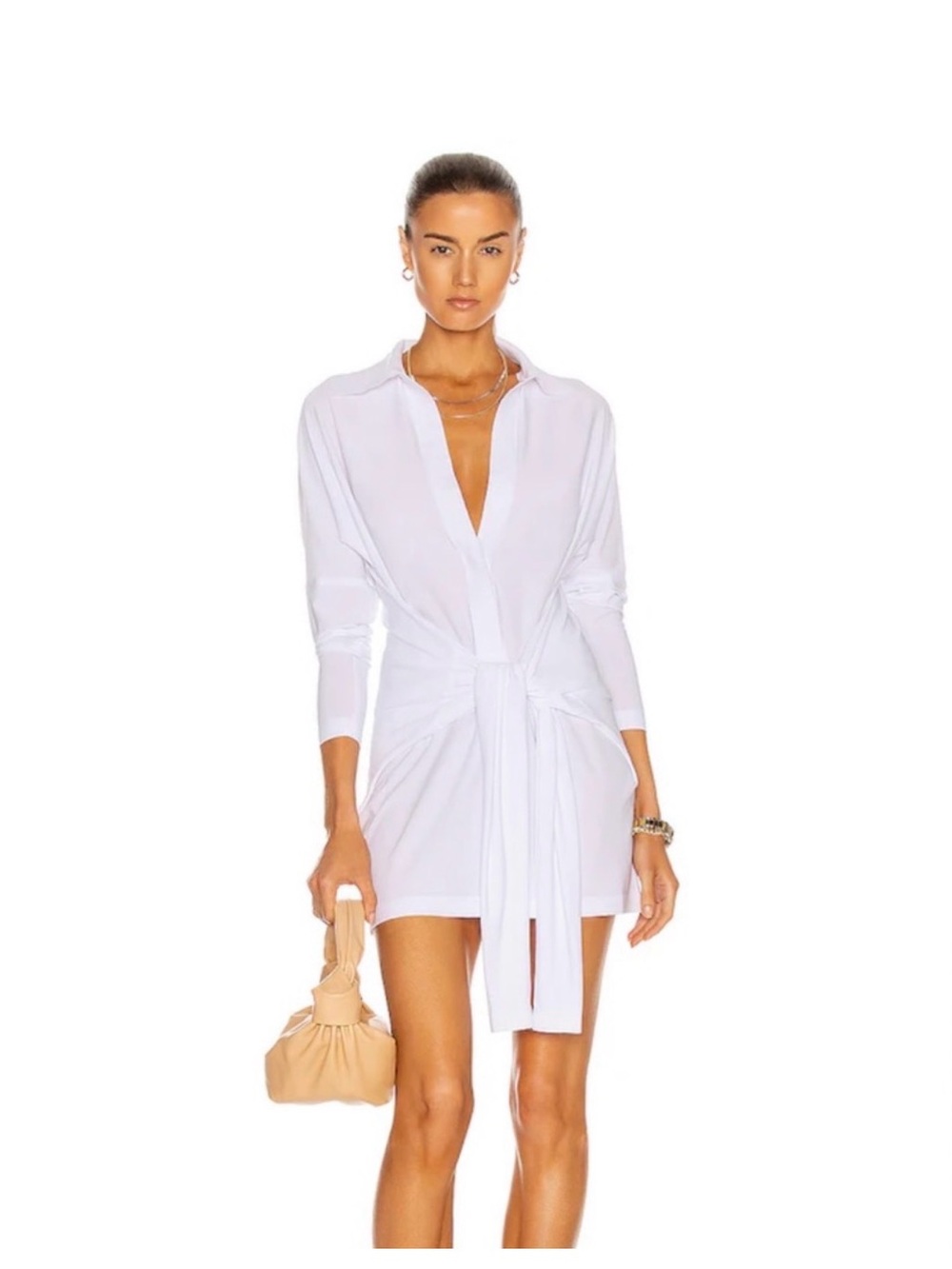 Norma Kamali shirt dress / bathing suit cover